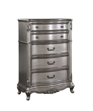 Create the feel of a European chateau in your bedroom with the Ausonia collection. Gathering inspiration from vintage Rococo design, featuring intricate carvings that embody the period. The wingback headboard is a classic design is accented with crystal-l