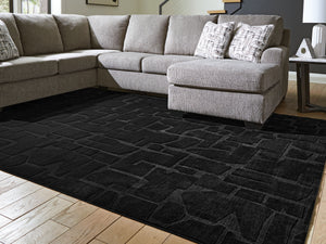 Gibbswell - Black - Washable Large Rug