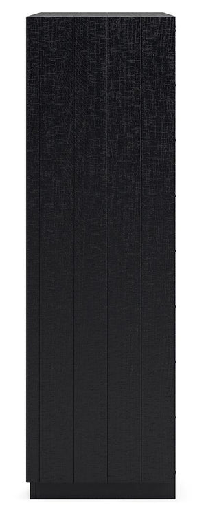 Londer - Black - Five Drawer Chest