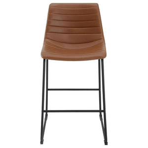 Zuni - Upholstered Counter Height Chair (Set of 2) - Saddle