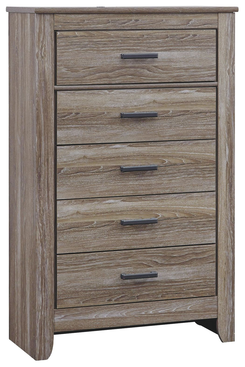 If effortless elegance is the impression youâ€™re going for, this chest of drawers is custom made to fit your space. Itâ€™s got the crisp, clean lines of a contemporary piece, but with softly weathered elements, including antiqued industrial pulls and an 