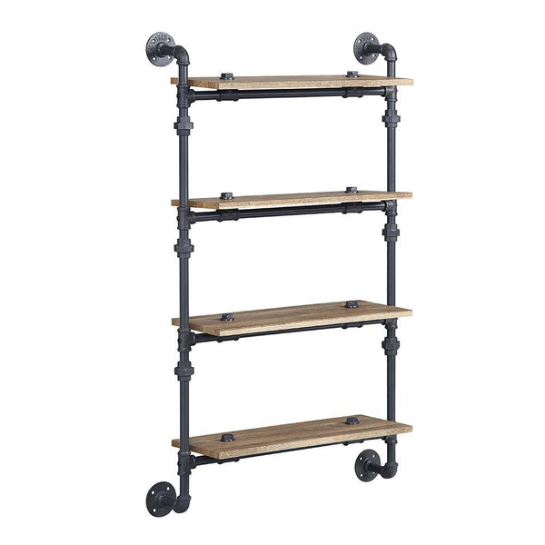 Brantley - Wall Shelf - Oak & Sandy Black Finish - 47"