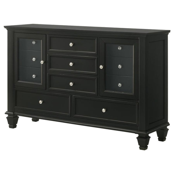 Sandy Beach - 11-Drawer Dresser - Black