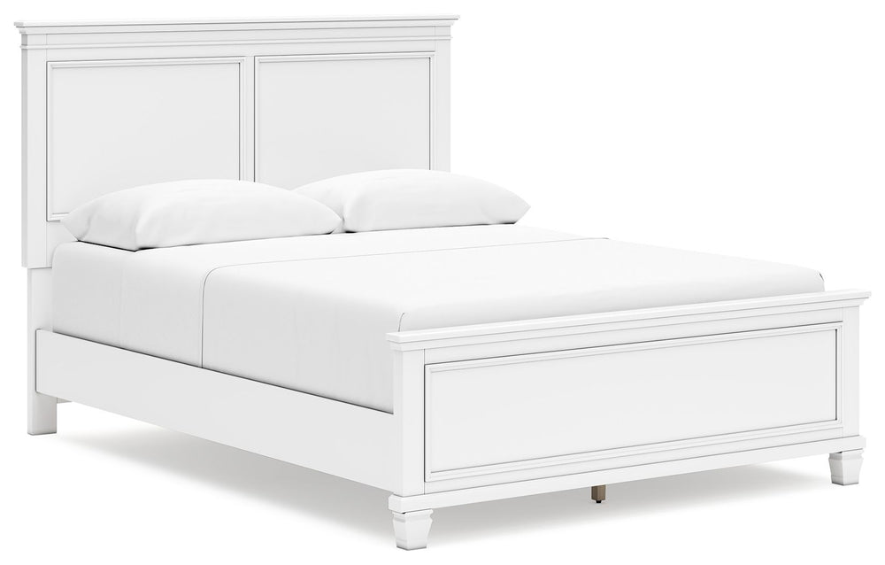 The casual design of this queen panel bed introduces a time-honored look to your restful retreat. The beautifully crafted piece is built to last, with distinctive framing that gives its headboard and footboard brilliant dimension. Whether your personal ae