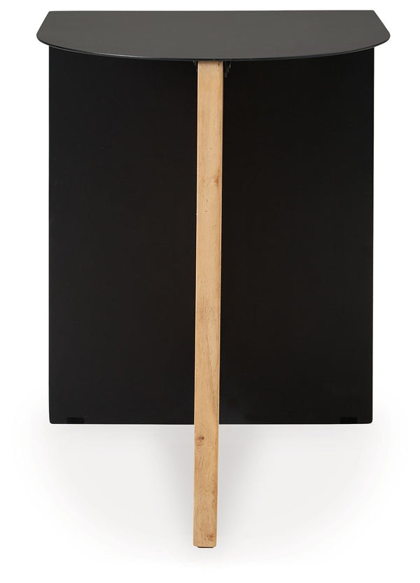 Ladgate - Black / Natural - Accent Table