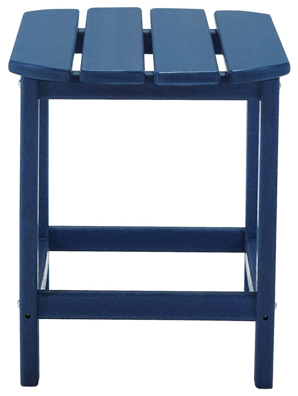 the tableâ€™s slatted top with gently r