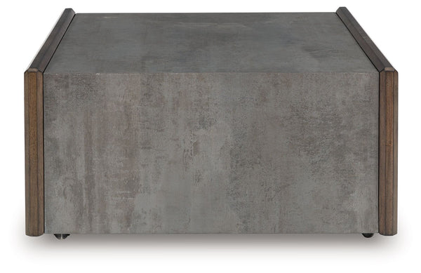 Kallenny - Brown / Gray - Square Cocktail Table