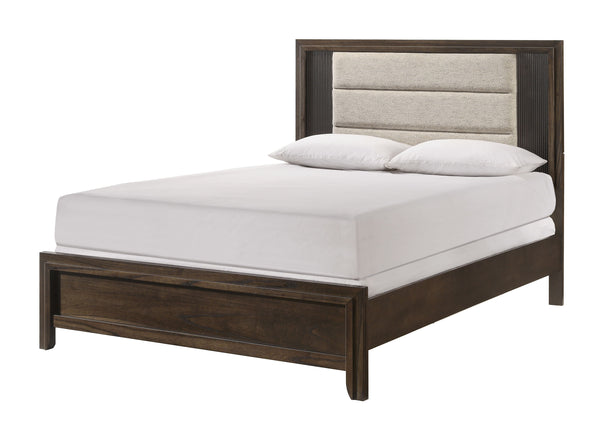 Create a warm and inviting retreat with this beautifully crafted bedroom ensemble, where timeless design meets modern functionality. Featuring a rich wood finish and sleek, linear details, this collection strikes the perfect balance between rustic charm a