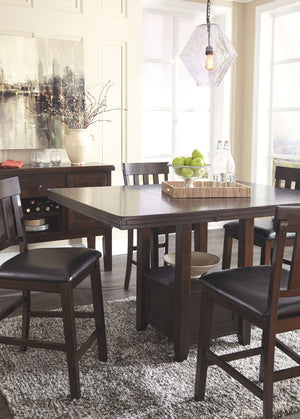 Haddigan - Dark Brown - 8 Pc. - Extension Table