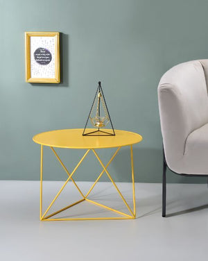 Epidia - Accent Table - Yellow Finish