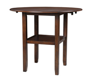  fitting into compact spaces with ease. The counter table and chair legs are crafted of