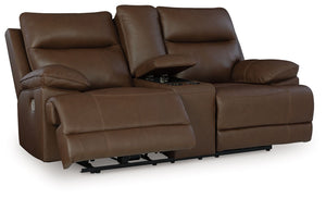 Get ready to indulge in pure bliss. With this power reclining loveseat, you-'ll experience unparalleled comfort as you effortlessly recline. The Easy Viewâ„¢ adjustable headrests and center storage console put you in the driver-'s seat for optimal TV view