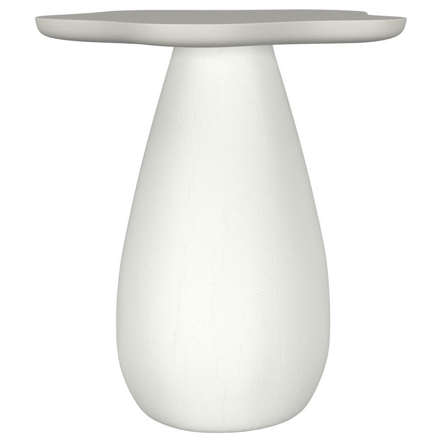 Introduce a touch of modern artistry to your living space with this unique side table, thoughtfully crafted from engineered wood. Its sculptural form and softly contoured edges create a striking silhouette thatâ€™s both playful and refined. Viewed from ab