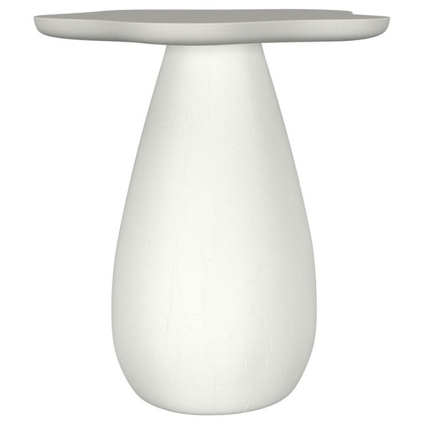 Introduce a touch of modern artistry to your living space with this unique side table, thoughtfully crafted from engineered wood. Its sculptural form and softly contoured edges create a striking silhouette thatâ€™s both playful and refined. Viewed from ab