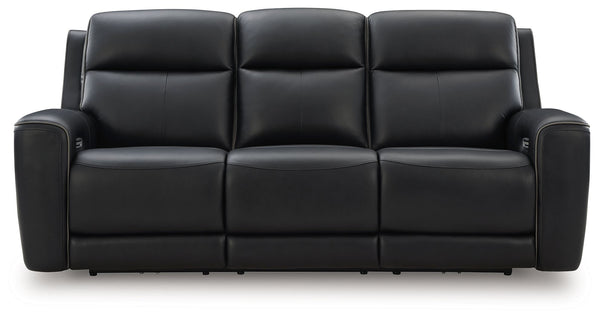 5Z-Comfort - Relaxation - Onyx - Power Recline Sofa With Adjustable Headrest