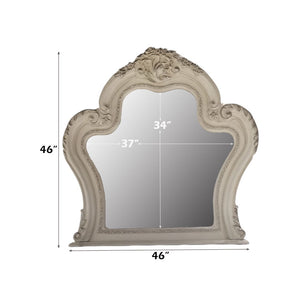 Dresden - Mirror - Bone White Finish