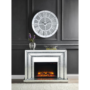  with Faux Diamonds Inlay (B) â€¢ Orientation: Free Standing â€¢ NO Storage â€¢ Fireplace with Touch Control Panel & Remote Controller â€¢ Functions: Adjustable Temperature