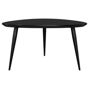 Odessa - Triangular Solid Wood Coffee Table - Black