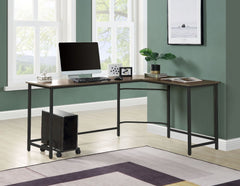 Corner Computer Desk Orientation: -"L-" Shape Bevel Edge Angel DesignSpace SavingRectangular Table TopComputer Holder Included<br/><br/><b>Product Features</b><ul><li>Corner Computer Desk</li><li>Orientation: -"L-" Shape</li><li>Bevel Edge Angel Design</l
