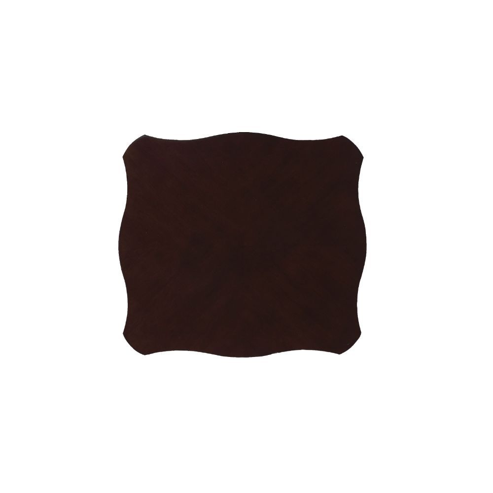 KD, Rectangular Leg End Table â€¢ NO Storage (Open Base) â€¢â€¢ CONSTRUCTION â€¢â€¢ Wood Top & Scrolled Apron: Walnut Top & White Apron (Fixed Top) â€¢ Wood Cabriole Leg: Walnut Finish â€¢<br/><br/><b>Product Features</b><ul><li>Case: 1Pc/1Ctn</li><li>Fin