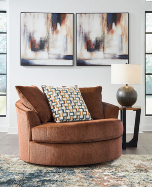 Laylabrook - Spice - Oversized Swivel Accent Chair