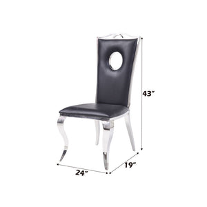 Cyrene - Side Chair (Set of 2) - PU & Stainless Steel