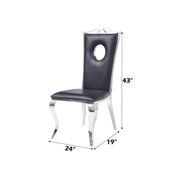 Cyrene - Side Chair (Set of 2) - PU & Stainless Steel