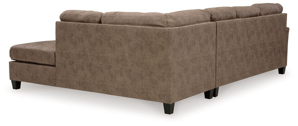 Navi - Fossil - 2-Piece Sectional Sofa Sleeper With Raf Corner Chaise