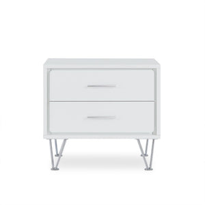  adds a lot of modern style to this 2 drawer night stand. It will be the great additional to your bedroom.<br/><br/><b>
