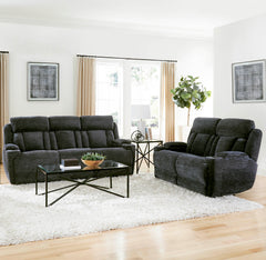Comfort meets innovation in this inspired Power Sofa, Loveseat & Recliner. The perfect choice for creating a relaxing environment, this stylish model features a smooth motorized reclining motion at just the touch of a button. Integrated beverage holders i