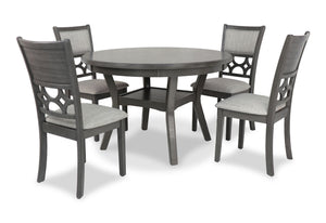 Mitchell - 5 Piece Dining Set - Gray