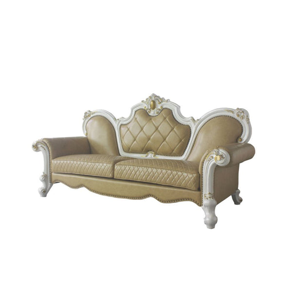 Picardy - Sofa - Antique Pearl & Butterscotch PU