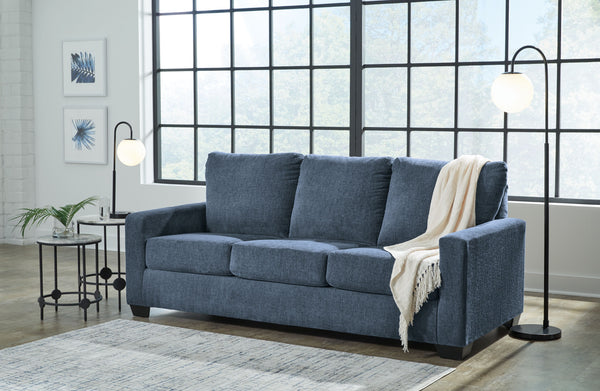 Rannis - Navy - Queen Sofa Sleeper