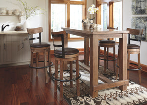 Pinnadel - Light Brown - Tall UPH Swivel Barstool