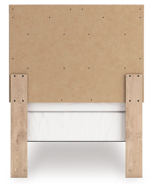 Sanginlane - Tan - Twin Panel Bed