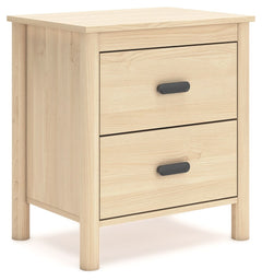 This nightstand brings on-trend style and a sense of serenity to the bedroom. Invitingly simple, its spacious drawers give you plenty of space to store your bedside essentials. Best of all, the natural wood finish and relaxed warmth complement any interio