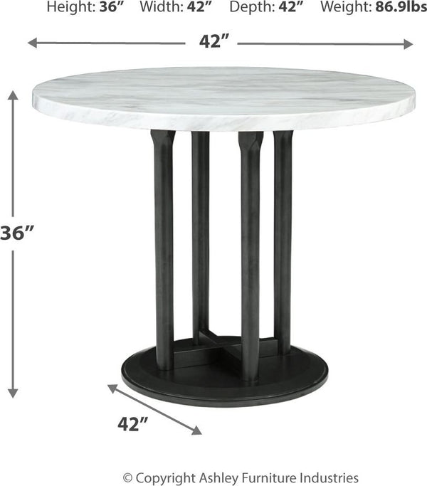 Centiar - Black / Gray - 5 Pc. - Counter Table