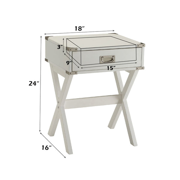 Babs - End Table - White