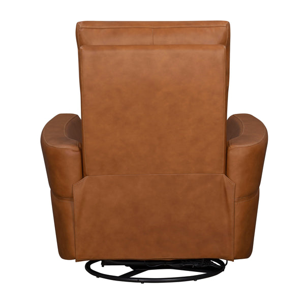 Remmington - Power Swivel Glider Recliner - Vintage Caramel