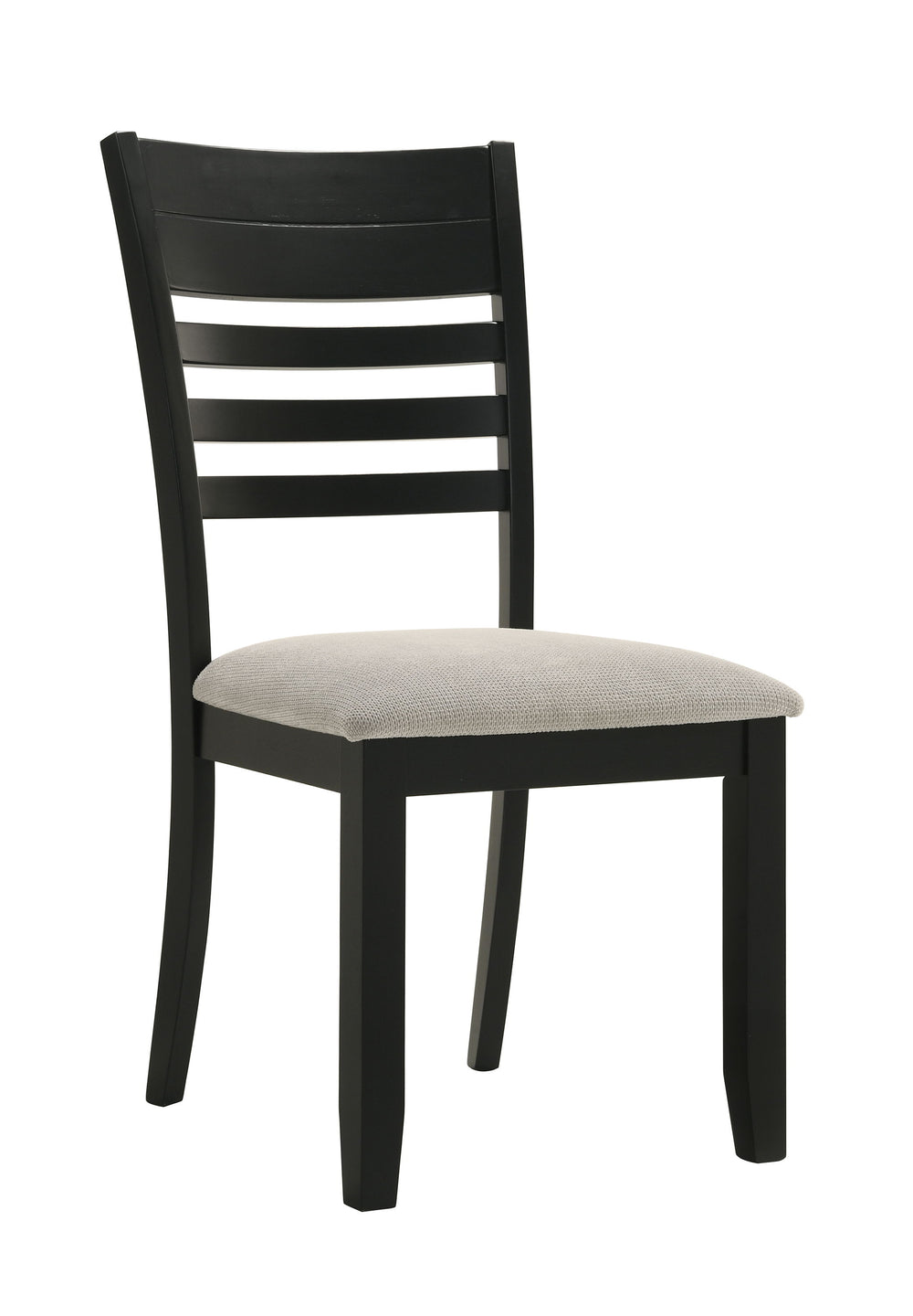 This dining group is the epitome of modern sophistication and functional elegance. The centerpiece is a sleek, rectangular table with a beautifully textured wood grain finish, offering a touch of rustic charm to its contemporary design. The table is compl