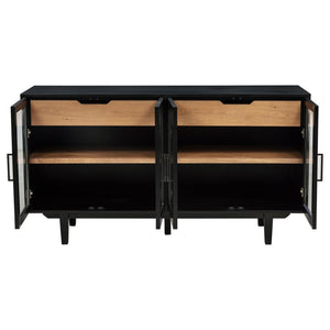 Middleton - 4-Door Sideboard Server With Dual Drawers - Black