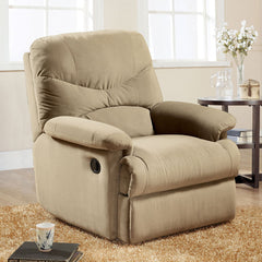 The lovely Arcadia recliner offers comfort, style and value for any home. A smooth microfiber seat cushion provides relaxation from seat to toe with an easy to reach external handle for operating the reclining mechanism.<br/><br/><b>Product Features</b><u