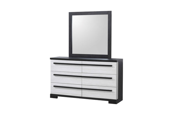 Remington - Queen 4 Piece Bedroom Set - Black / White