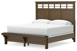 Shawbeck - Medium Brown - King Panel Bed
