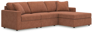 Looking cool and contemporary is great. But when it comes down to it, youâ€™re all about low-maintenance lounging. With the performance fabric on this sectional with chaise, cleaning spills is a breeze. And its customizable modular design caters to your e