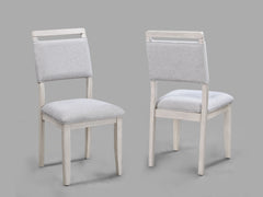 Create a warm and inviting dining space with this stylish and timeless set. Featuring a beautifully crafted round tabletop with a light, weathered finish, it brings a touch of rustic charm while maintaining a modern aesthetic. The sturdy legs provide last