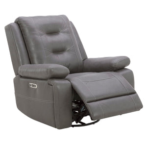 Caldwell - Power Reclining Sofa And Recliner - Tahoe Charcoal