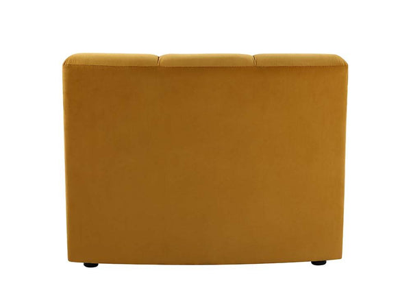 Felicia - Sectional Sofa - Yellow Velvet