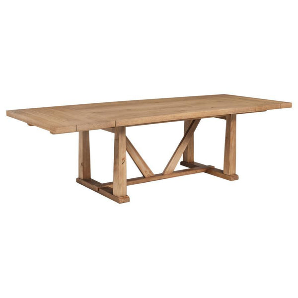 Middleton - 9 Piece Extension Leaf Dining Set Natural - Brown