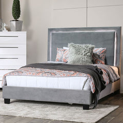 Erglow E.King Bed, Gray